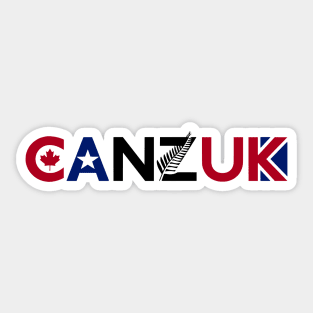 CANZUK - Symbols and National Colours Sticker